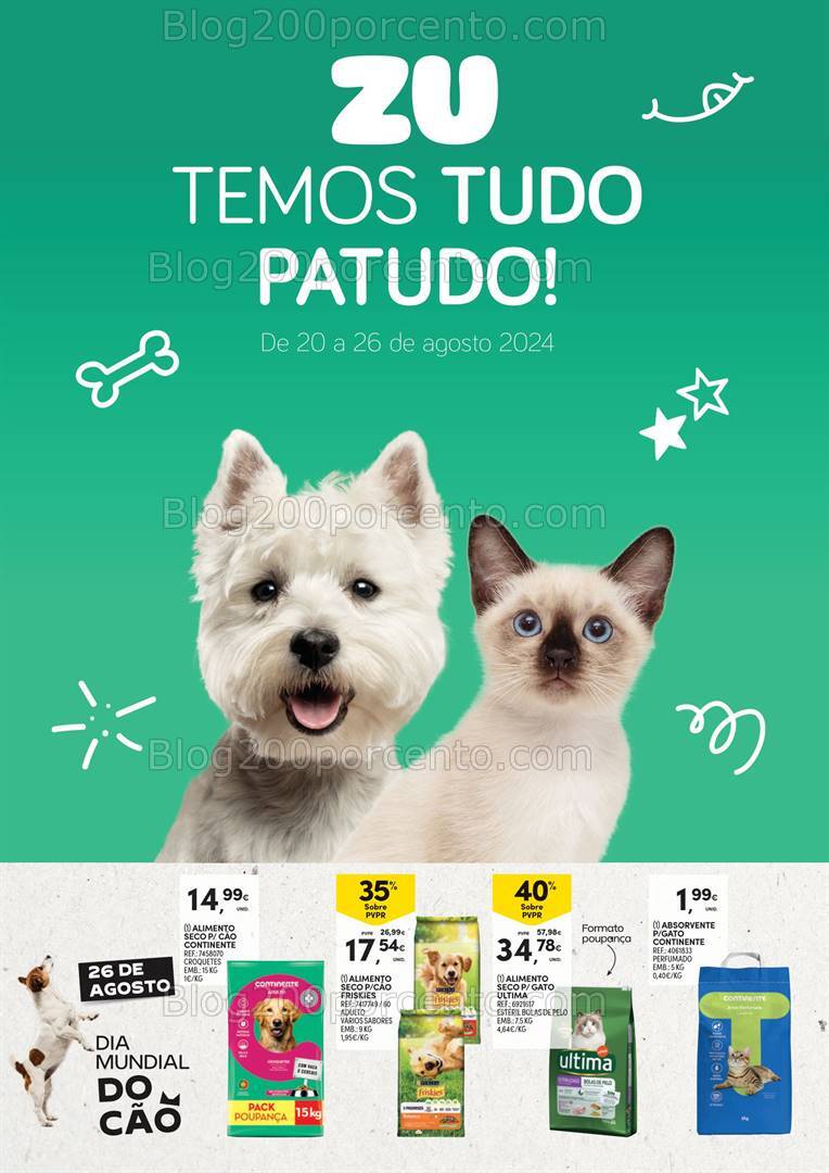 Antevisão Folheto Zu - CONTINENTE Promoções 20 a 26 agosto