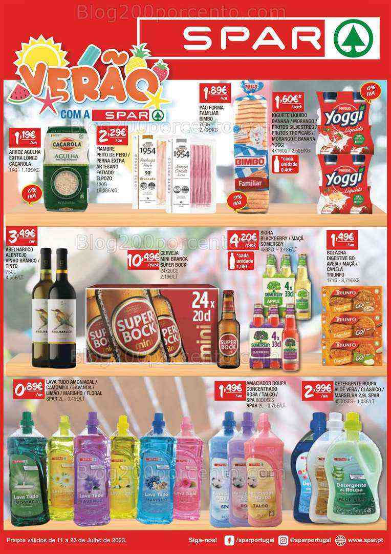 Antevisão Folheto SPAR Promoções de 11 a 23 julho