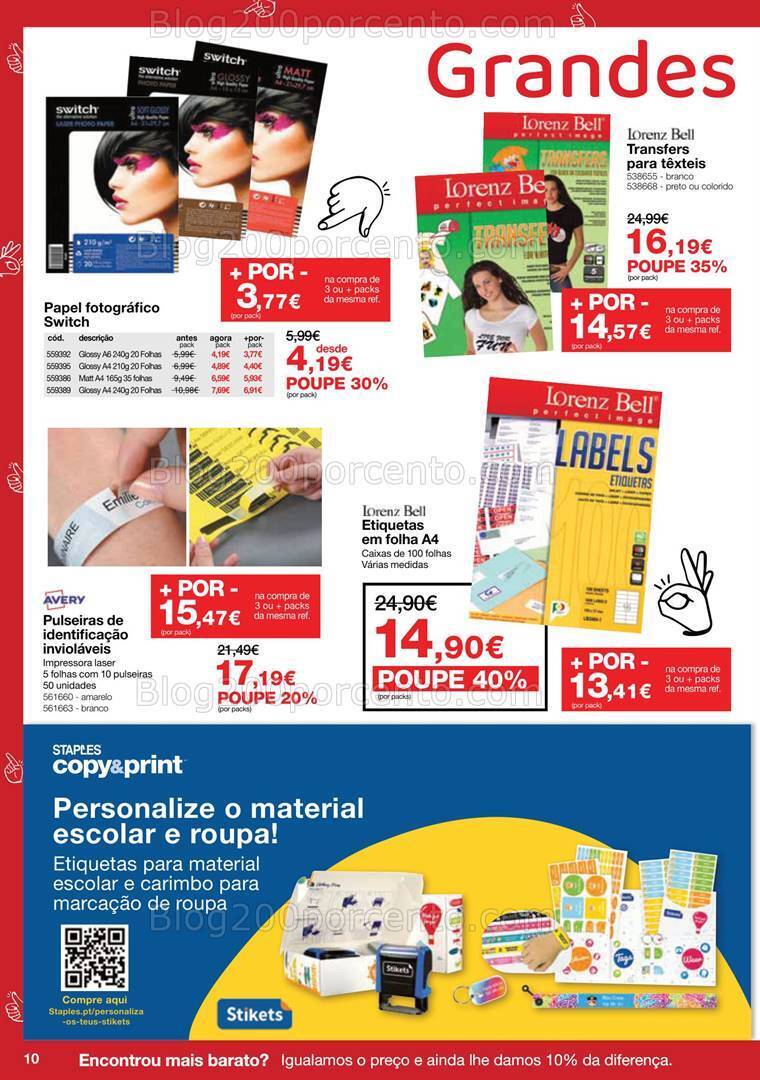 Antevisão Folheto STAPLES Promoções de 4 a 24 julho