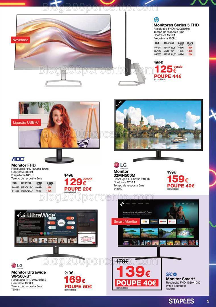 Antevisão Folheto STAPLES Promoções de 4 a 24 julho