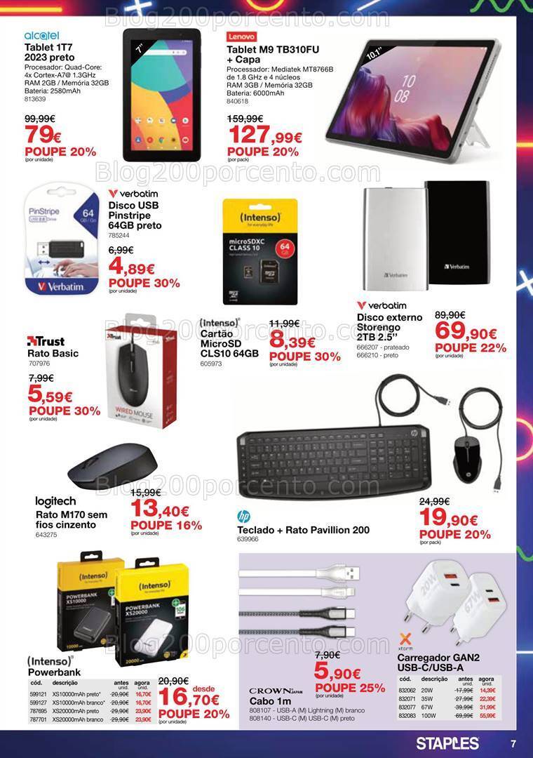 Antevisão Folheto STAPLES Promoções de 4 a 24 julho