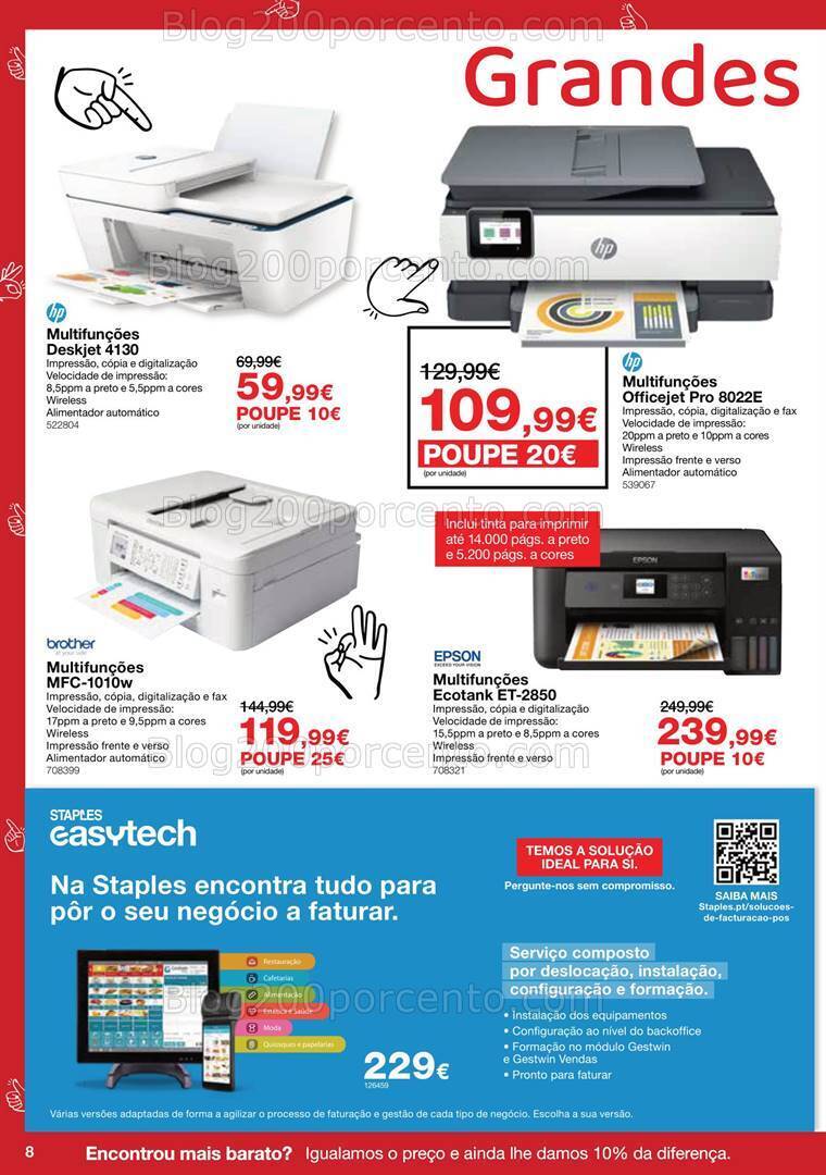 Antevisão Folheto STAPLES Promoções de 4 a 24 julho