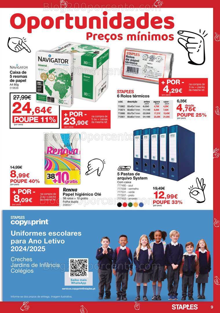 Antevisão Folheto STAPLES Promoções de 4 a 24 julho