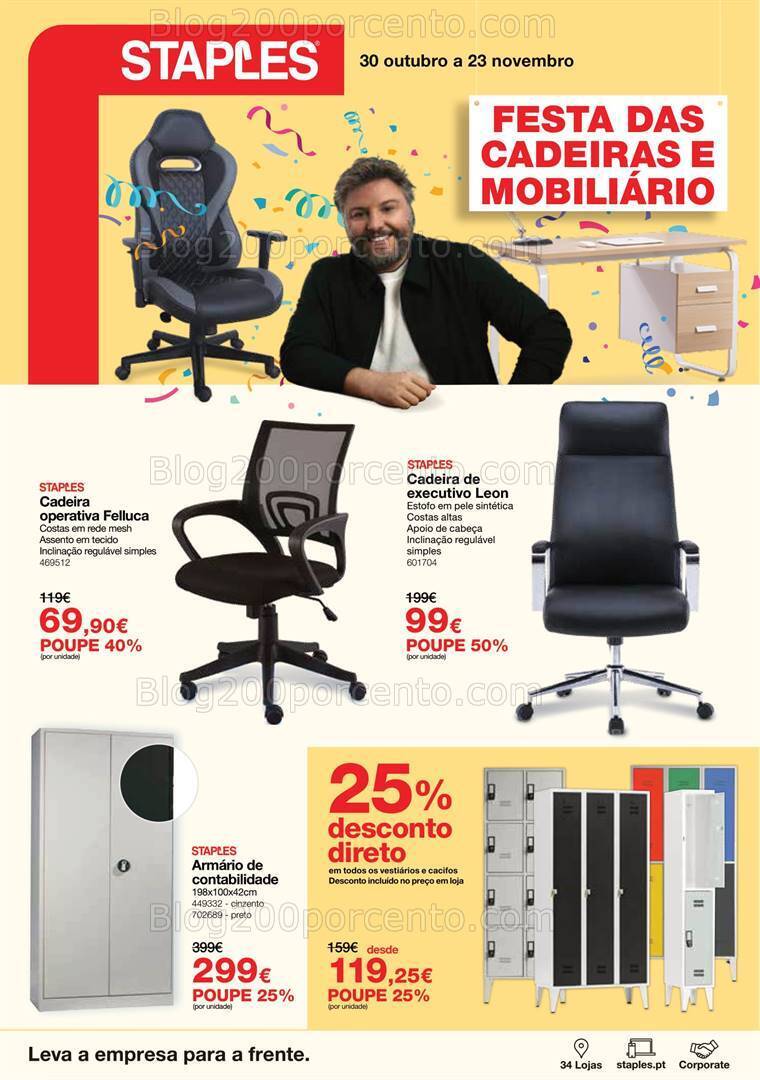 Antevisão Folheto STAPLES Promoções de 30 outubro a 23 novembro