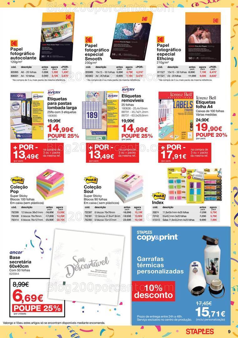 Antevisão Folheto STAPLES Promoções de 30 outubro a 23 novembro