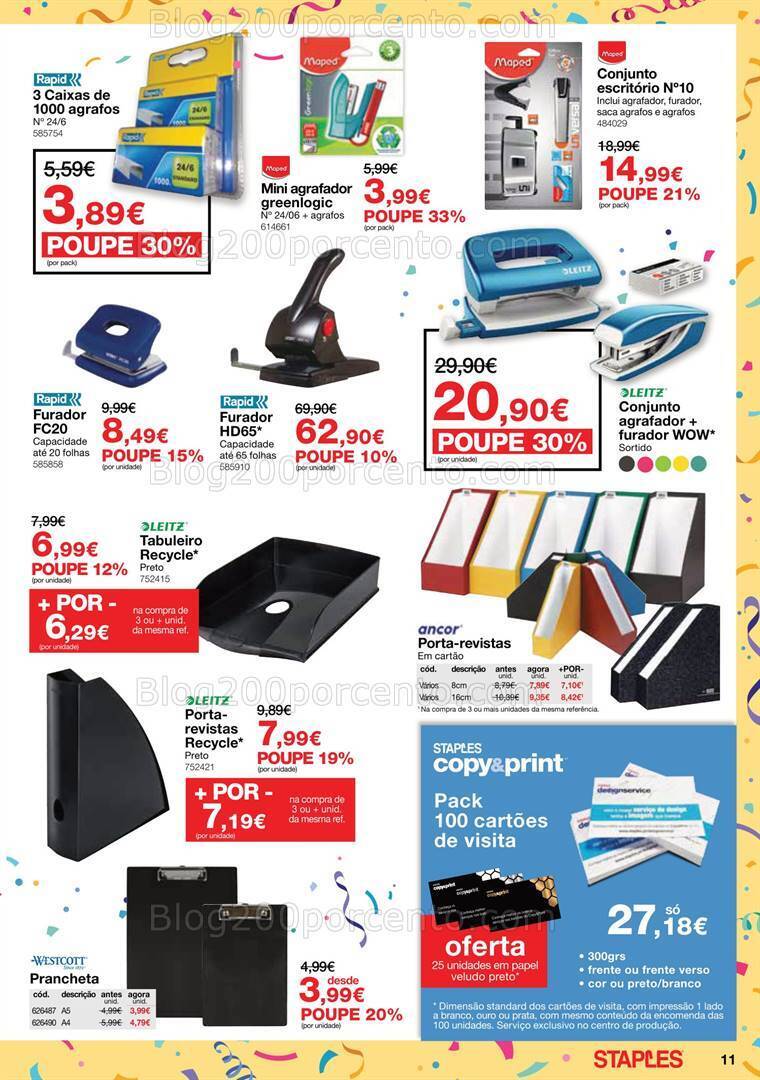 Antevisão Folheto STAPLES Promoções de 30 outubro a 23 novembro