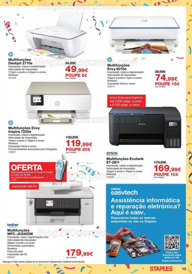 Antevisão Folheto STAPLES Promoções de 30 outubro a 23 novembro