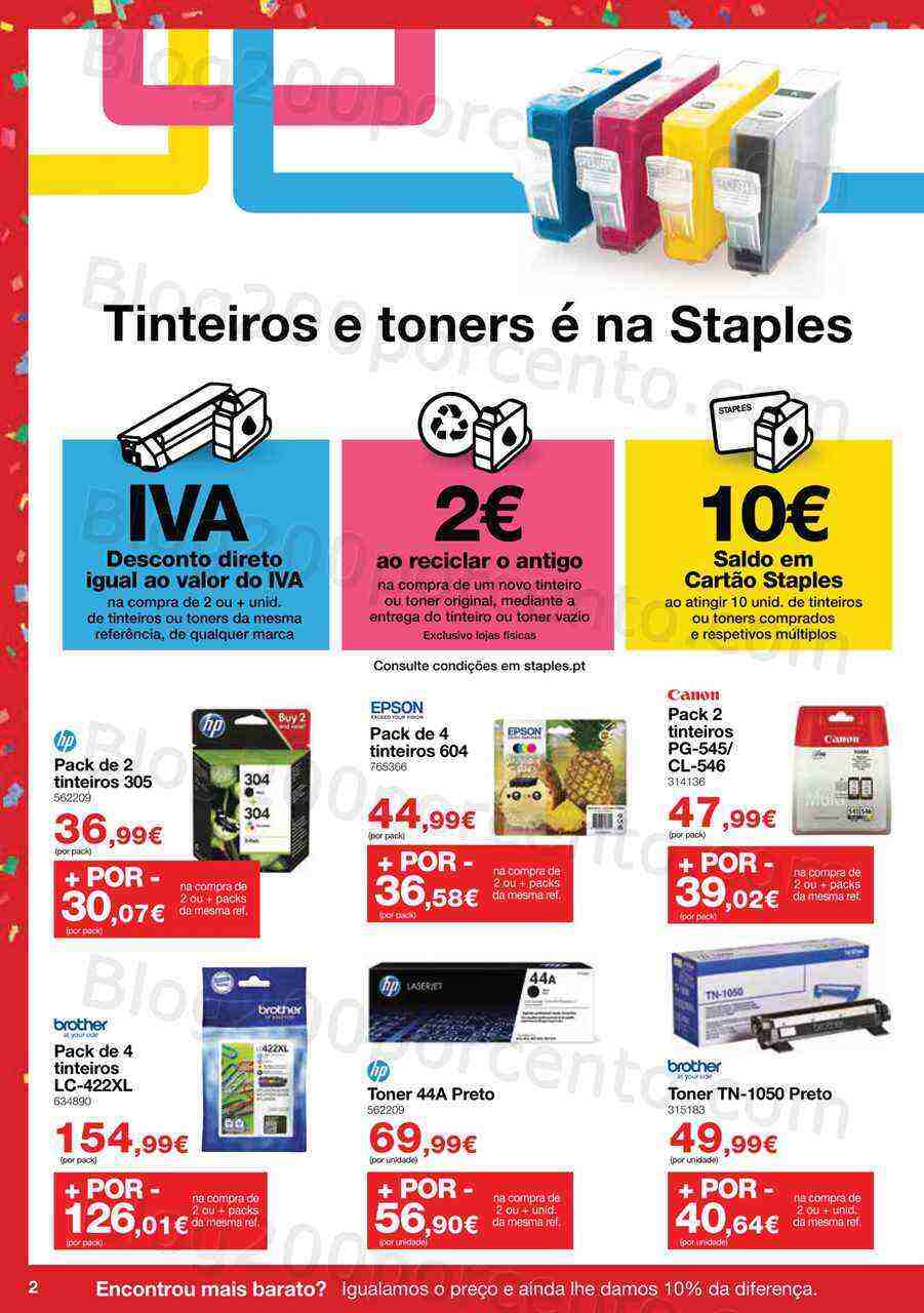 Antevisão Folheto STAPLES Promoções de 3 a 27 abril