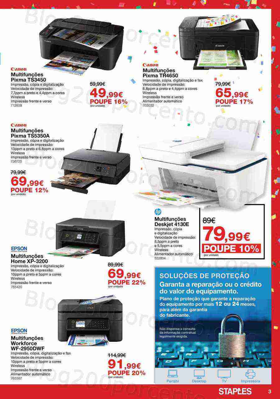 Antevisão Folheto STAPLES Promoções de 3 a 27 abril