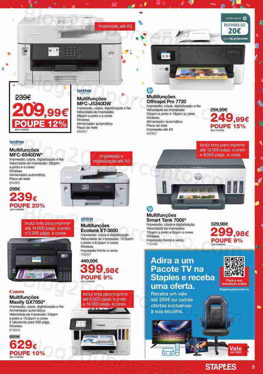 Antevisão Folheto STAPLES Promoções de 3 a 27 abril