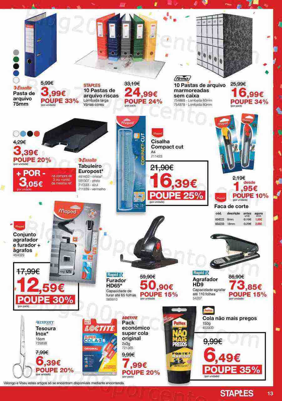 Antevisão Folheto STAPLES Promoções de 3 a 27 abril