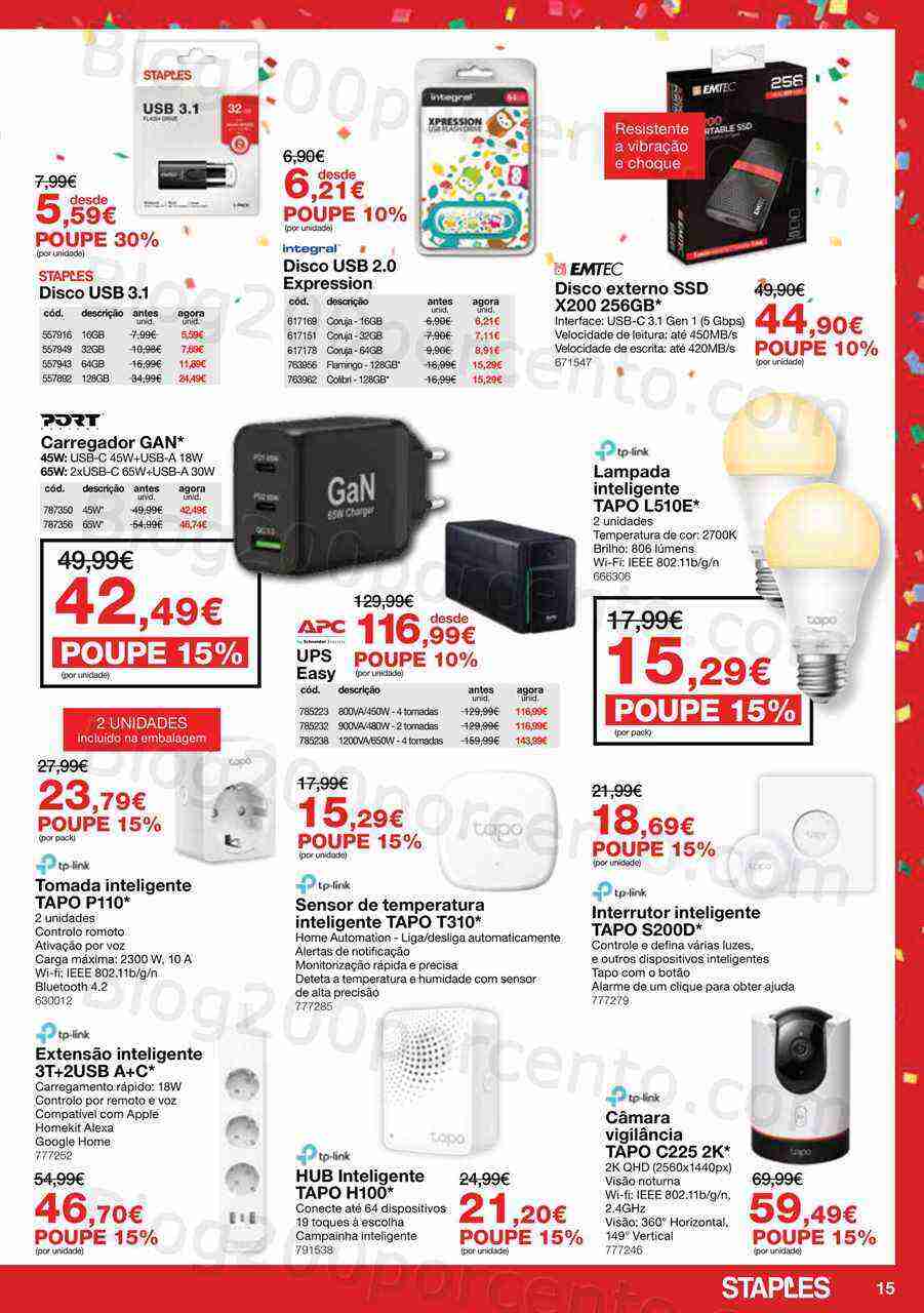Antevisão Folheto STAPLES Promoções de 3 a 27 abril