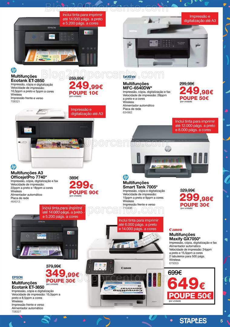 Antevisão Folheto STAPLES Promoções de 2 a 26 outubro