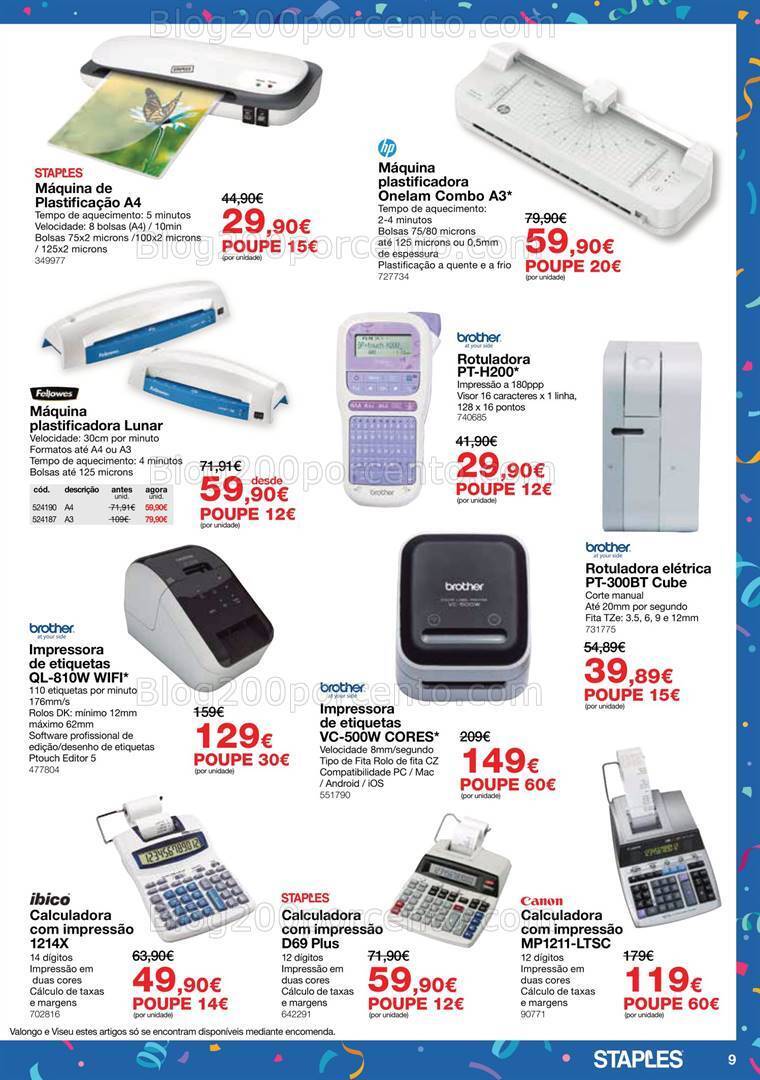 Antevisão Folheto STAPLES Promoções de 2 a 26 outubro