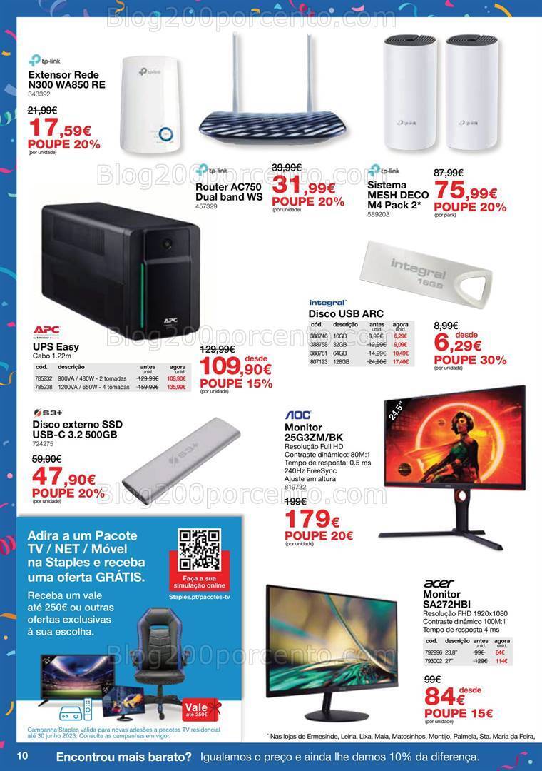 Antevisão Folheto STAPLES Promoções de 2 a 26 outubro