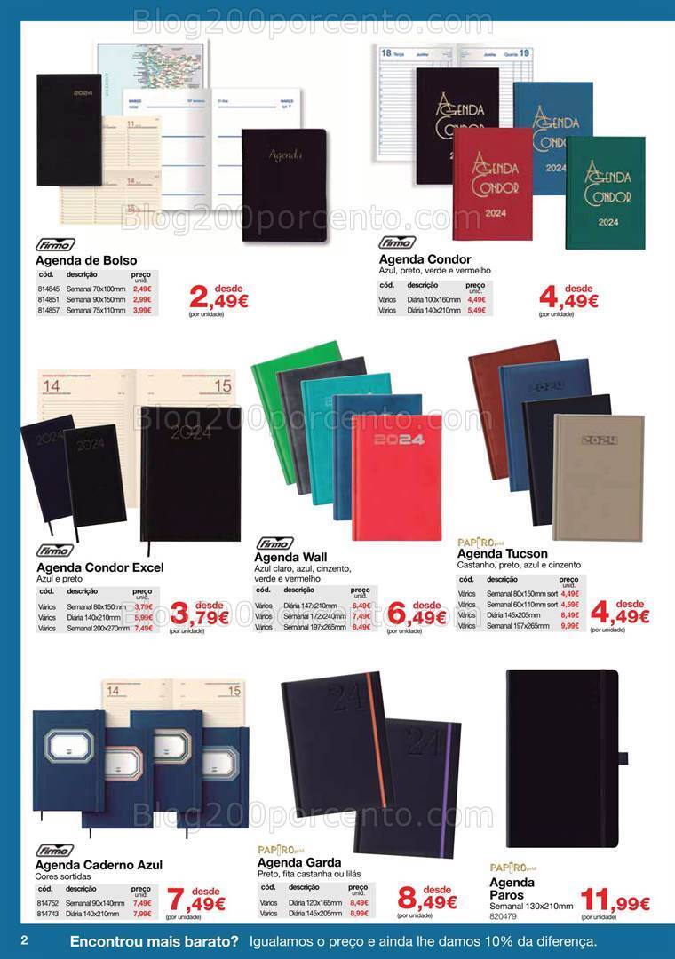 Antevisão Folheto STAPLES Agendas Promoções até 31 janeiro