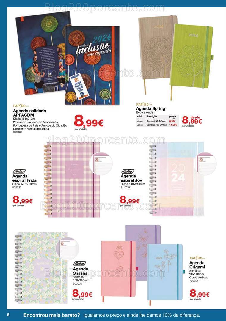 Antevisão Folheto STAPLES Agendas Promoções até 31 janeiro