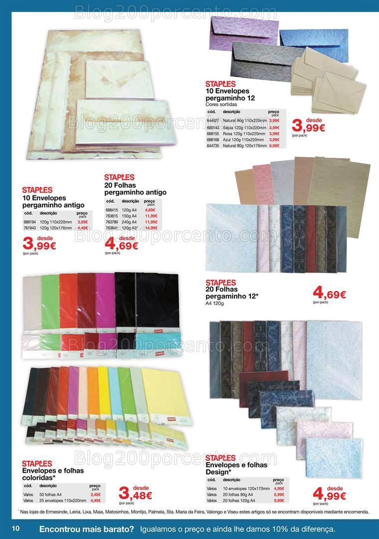 Antevisão Folheto STAPLES Agendas Promoções até 31 janeiro