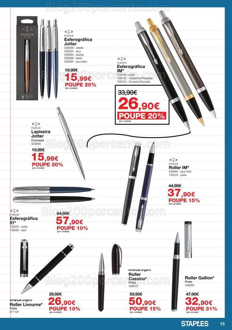 Antevisão Folheto STAPLES Agendas Promoções até 31 janeiro