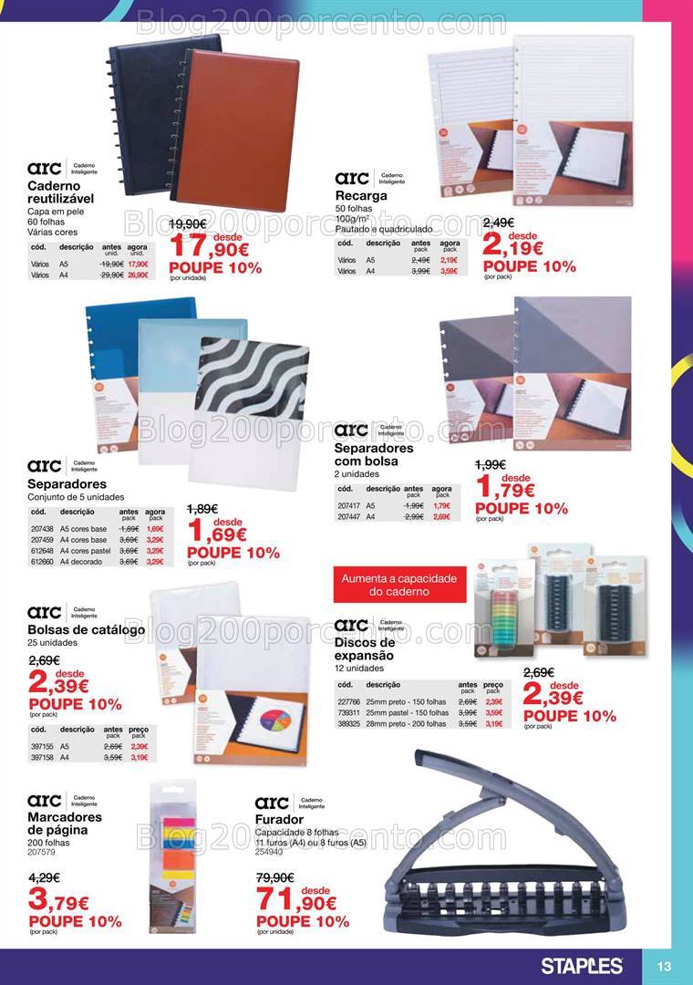 Antevisão Folheto STAPLES Promoções de 10 outubro a 30 janeiro
