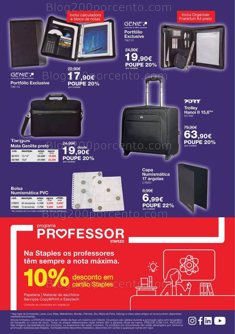 Antevisão Folheto STAPLES Promoções de 10 outubro a 30 janeiro