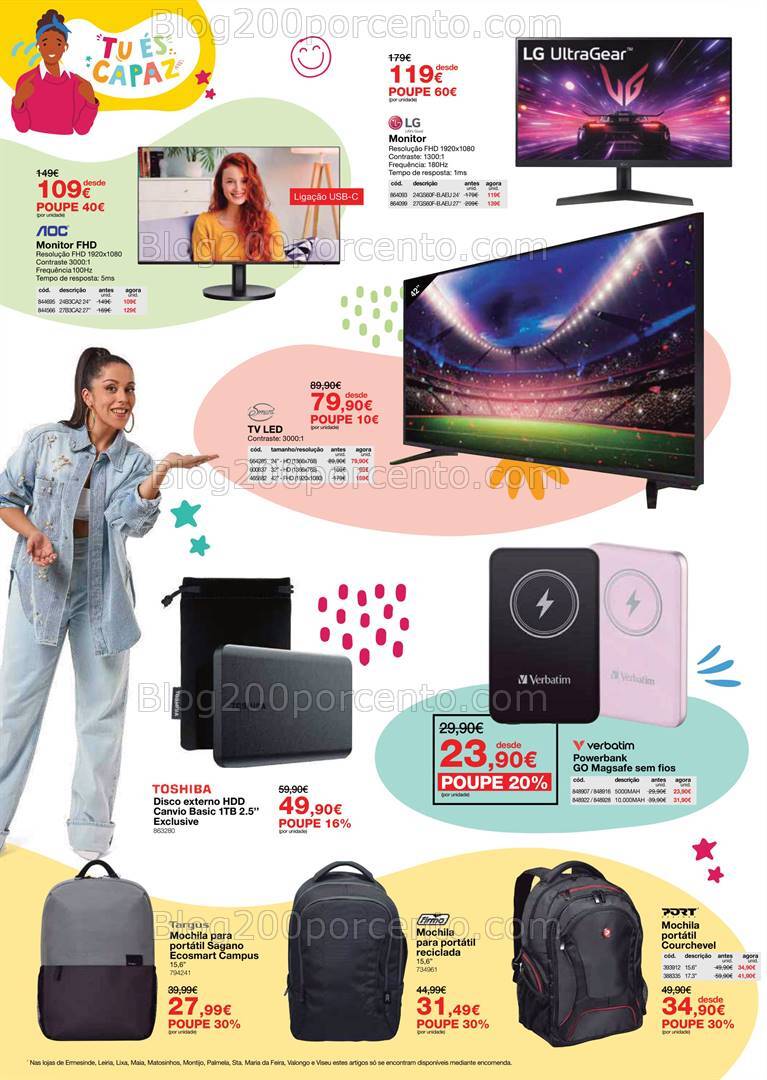 Antevisão Folheto STAPLES Tecnologia Promoções de 5 a 26 setembro