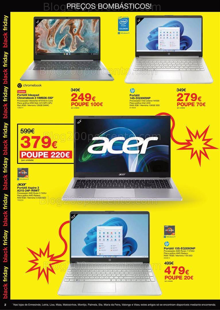 Antevisão Folheto STAPLES Black Friday Promoções de 20 a 26 novembro