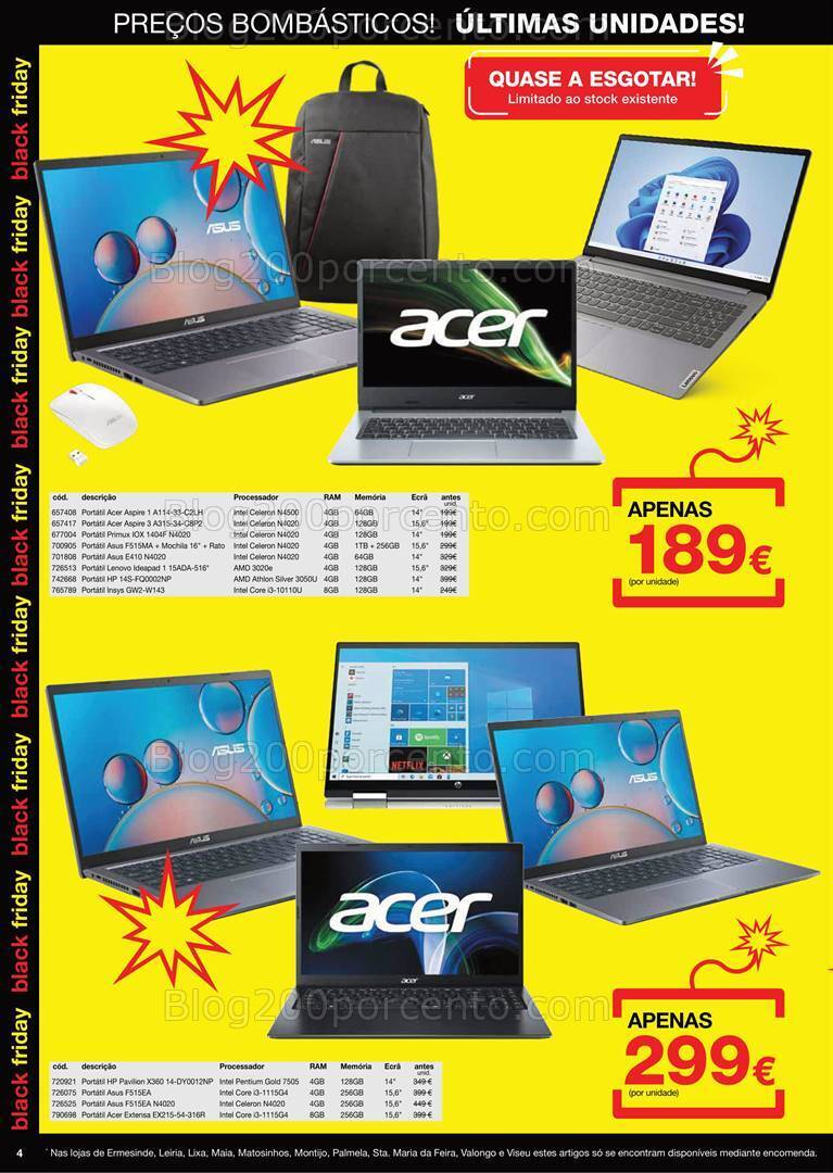 Antevisão Folheto STAPLES Black Friday Promoções de 20 a 26 novembro