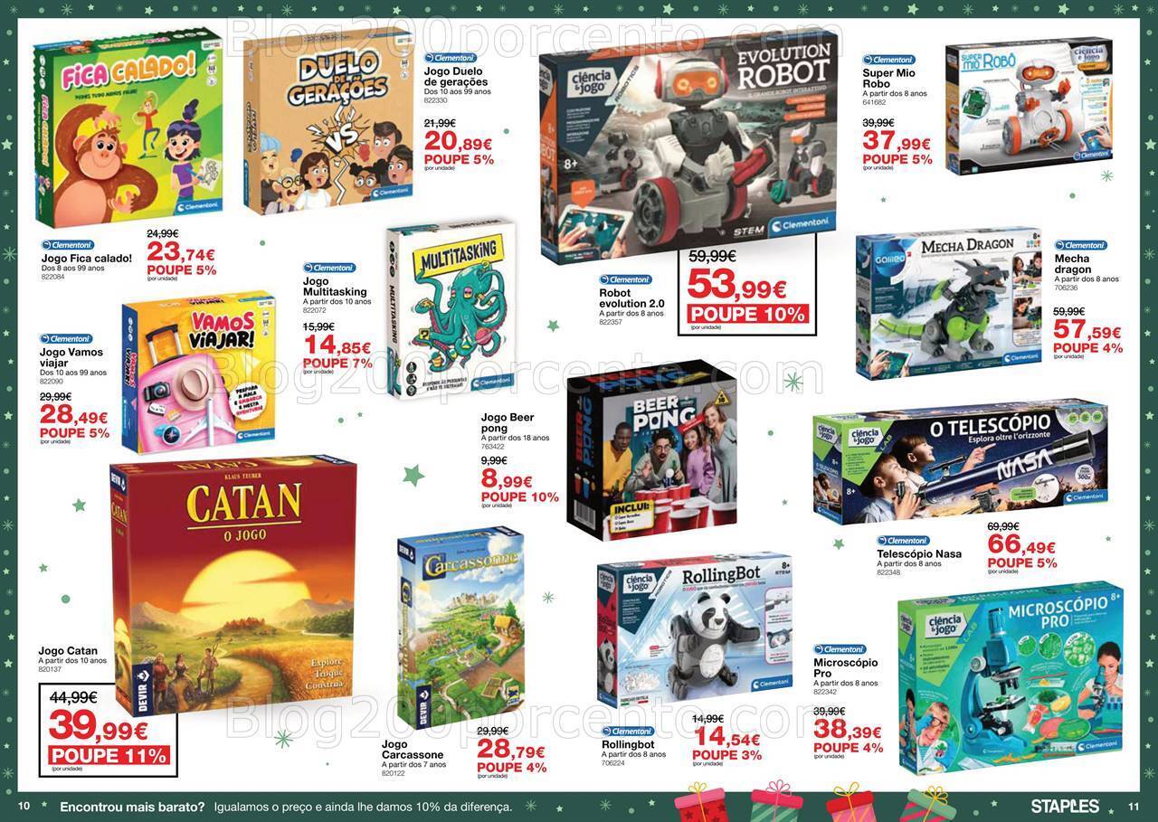 Antevisão Folheto STAPLES Brinquedos Natal Promoções de 29 novembro a 24 dezembro