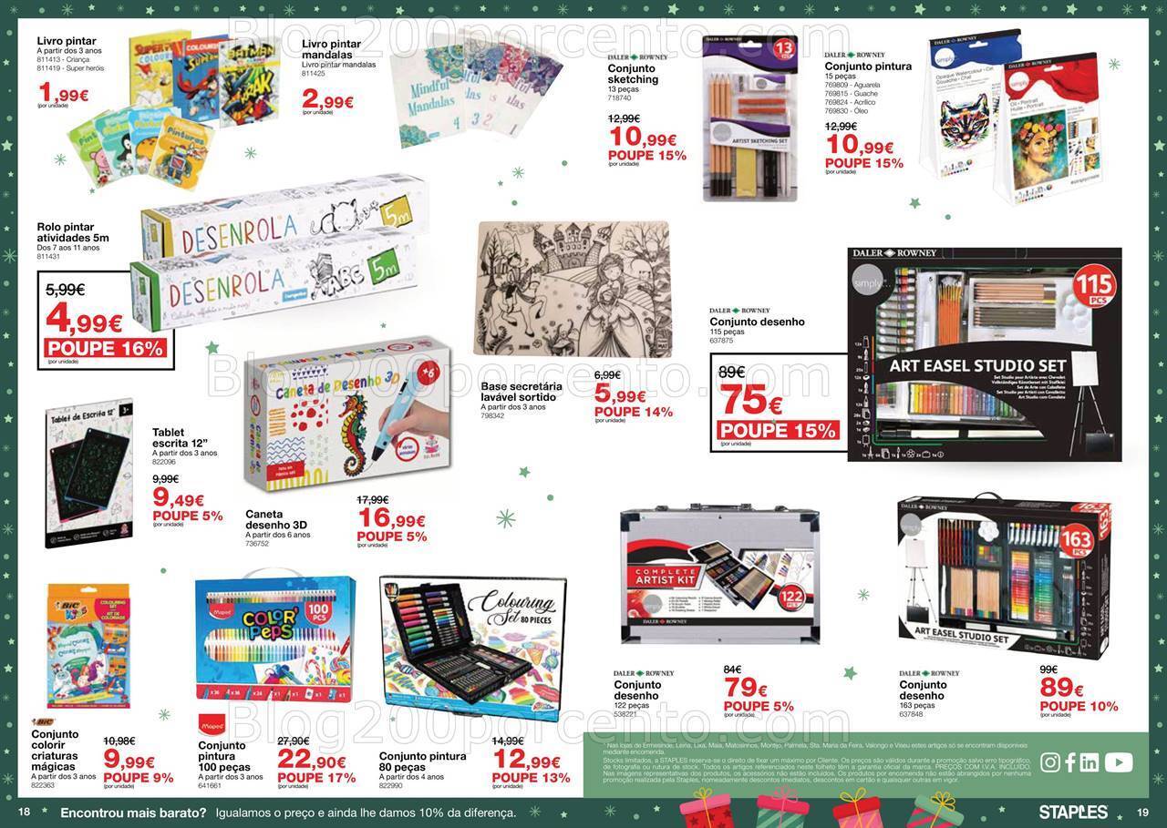 Antevisão Folheto STAPLES Brinquedos Natal Promoções de 29 novembro a 24 dezembro