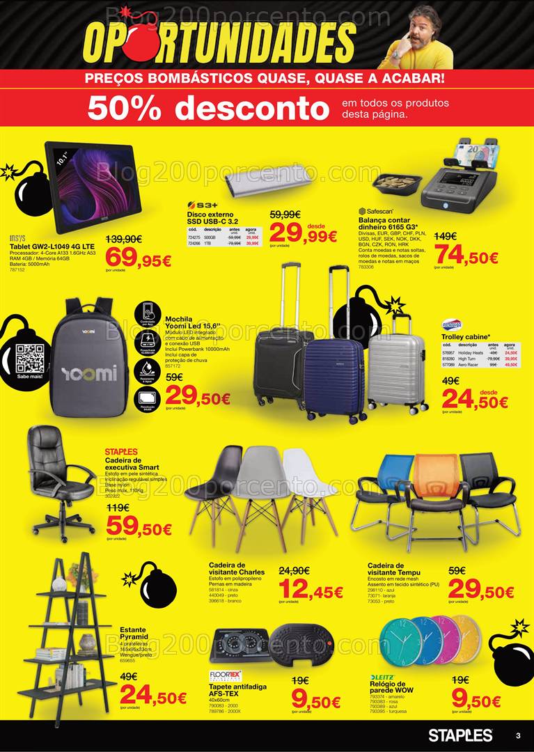 Antevisão Folheto STAPLES Oportunidades Promoções de 28 abril a 4 maio