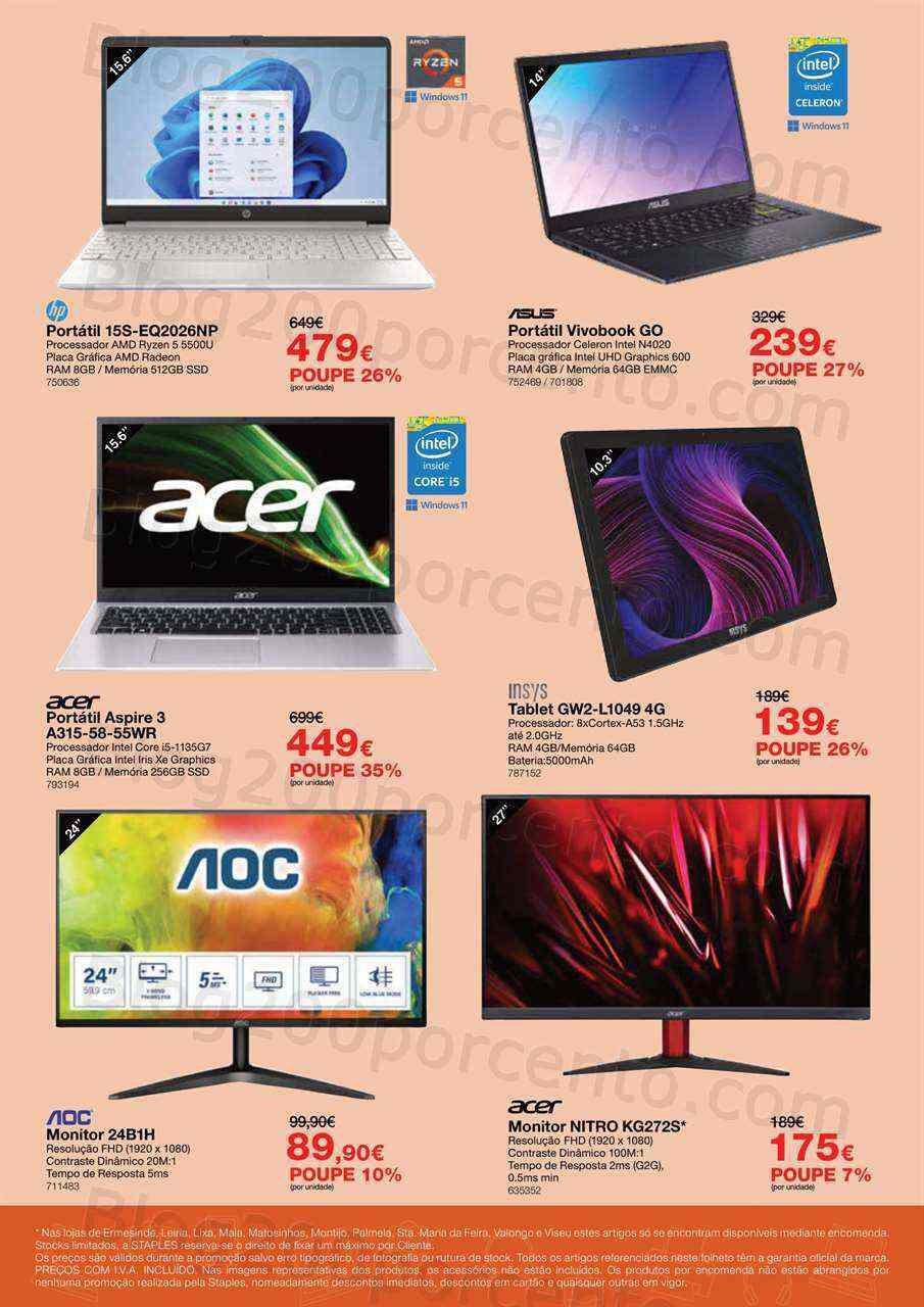 Antevisão Folheto STAPLES Promoções de 5 a 11 junho