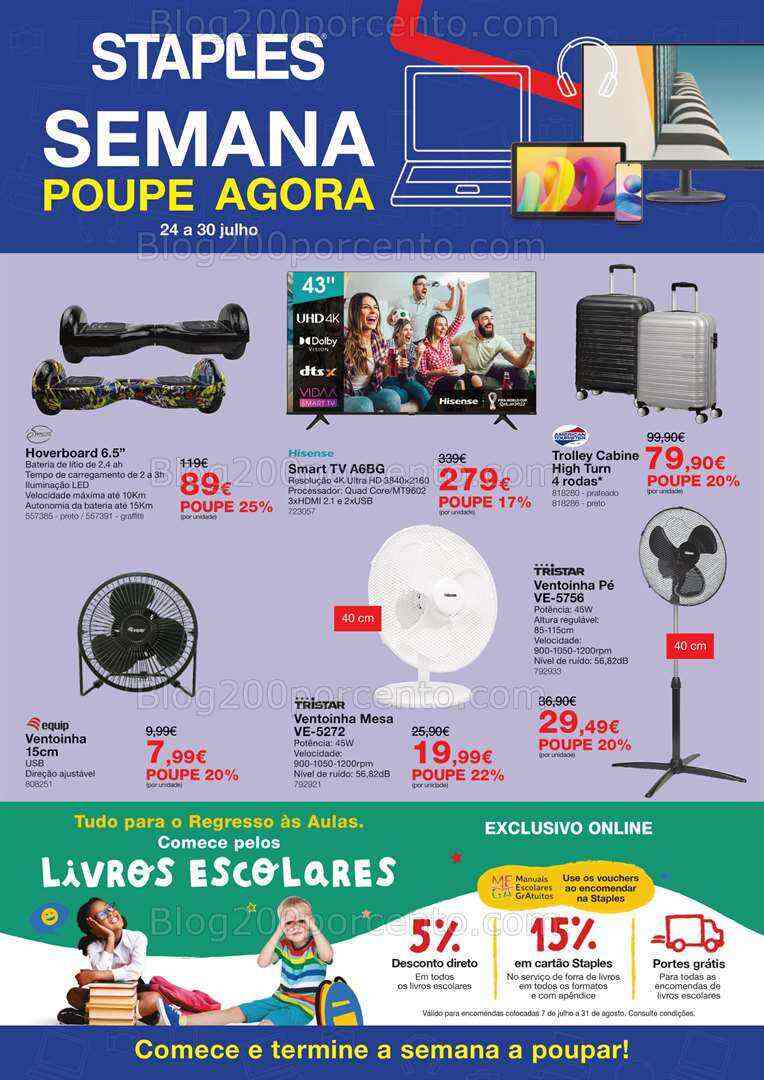 Antevisão Folheto STAPLES Promoções de 24 a 30 julho