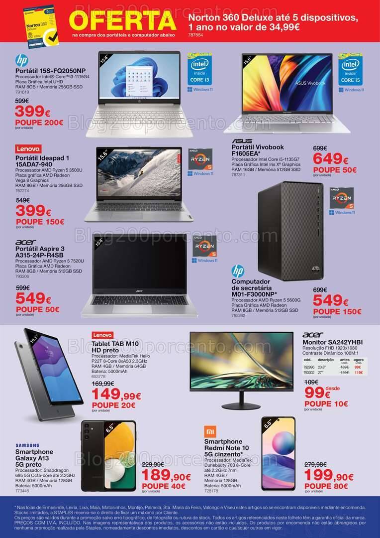 Antevisão Folheto STAPLES Promoções de 24 a 30 julho