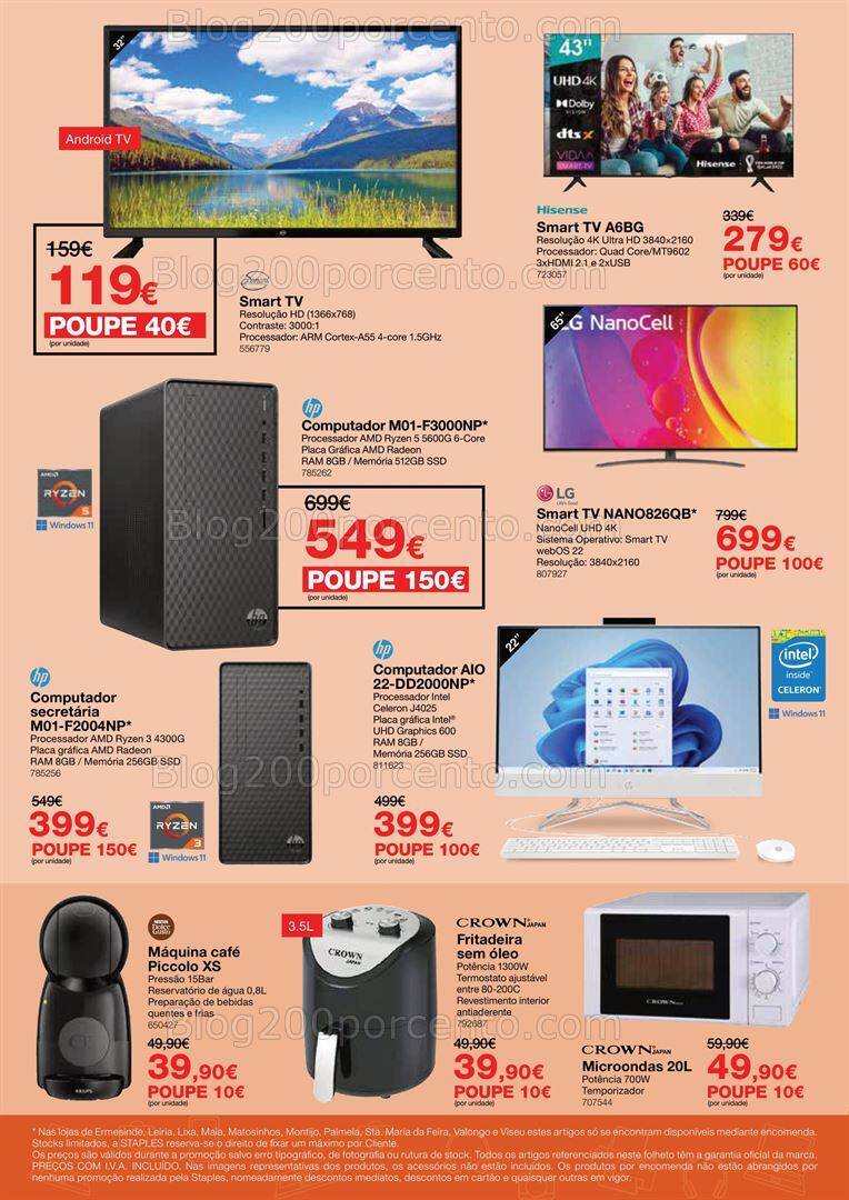 Antevisão Folheto STAPLES Promoções de 9 a 15 outubro