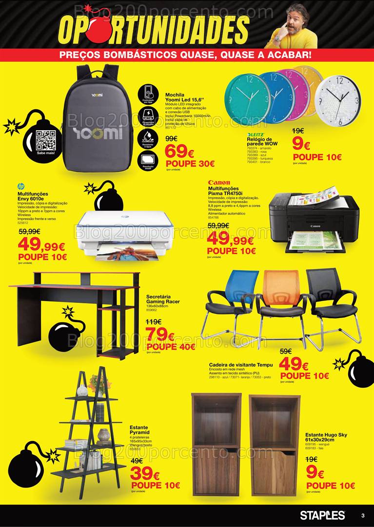 Antevisão Folheto STAPLES Oportunidades Promoções de 24 fevereiro a 2 março