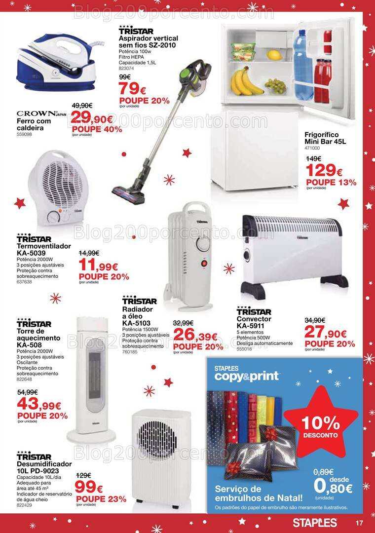 Antevisão Folheto STAPLES Natal Promoções de 29 novembro a 24 dezembro