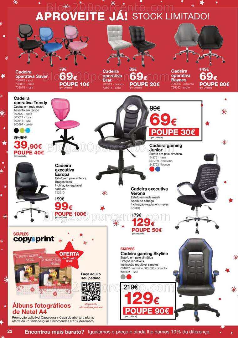 Antevisão Folheto STAPLES Natal Promoções de 29 novembro a 24 dezembro