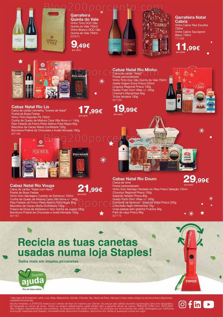 Antevisão Folheto STAPLES Natal Promoções de 29 novembro a 24 dezembro