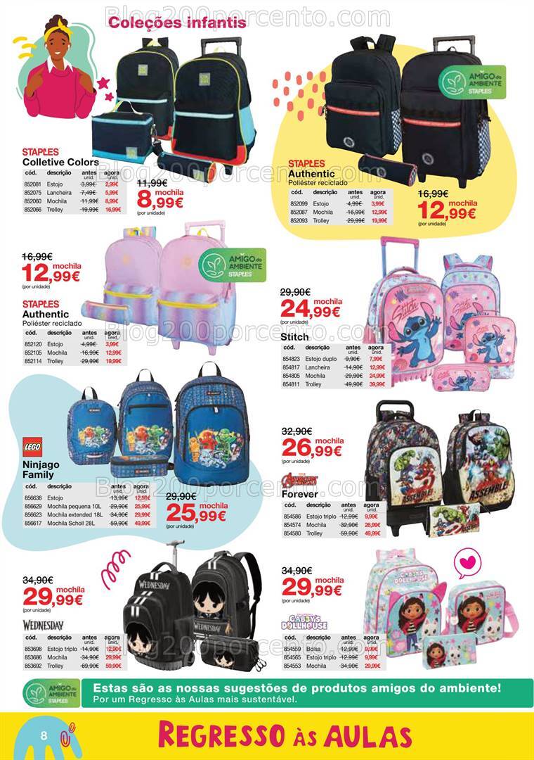 Antevisão Folheto STAPLES Regresso às Aulas - 14 agosto a 26 setembro