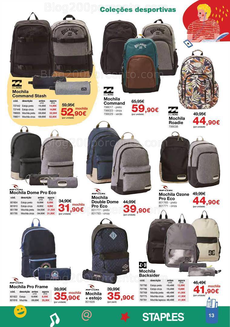 Antevisão Folheto STAPLES Regresso às Aulas Promoções de 16 agosto a 28 setembro