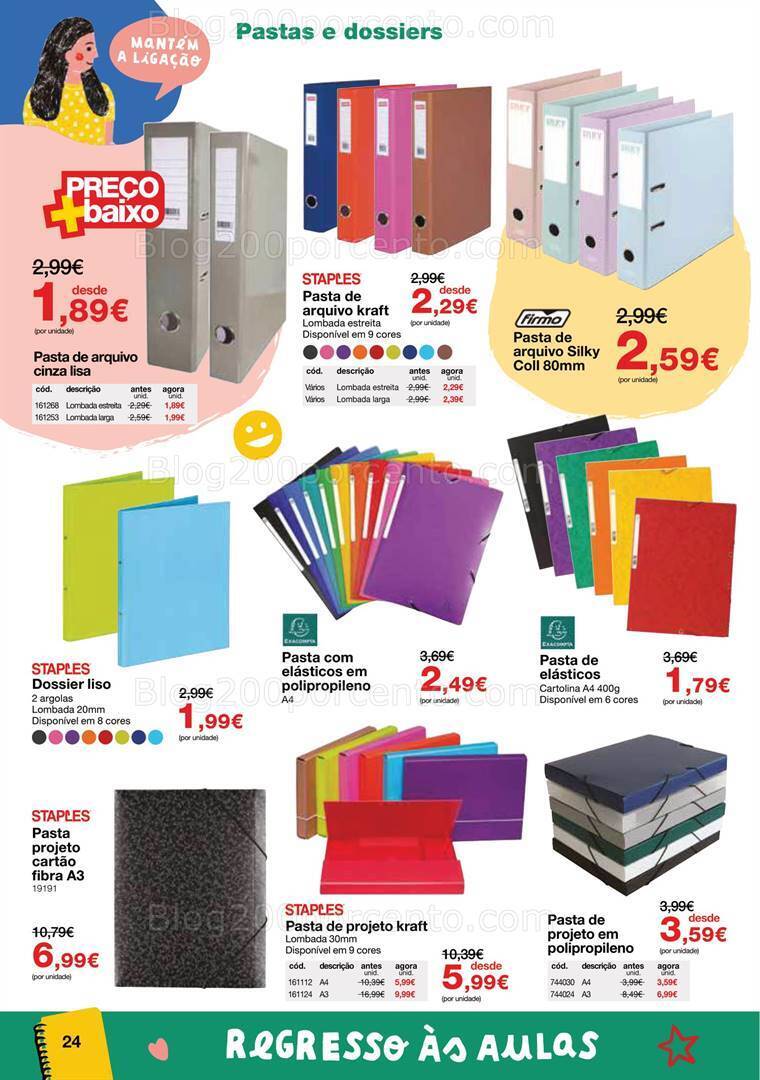 Antevisão Folheto STAPLES Regresso às Aulas Promoções de 16 agosto a 28 setembro