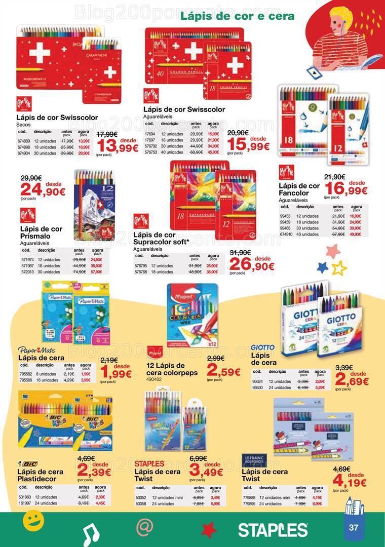 Antevisão Folheto STAPLES Regresso às Aulas Promoções de 16 agosto a 28 setembro