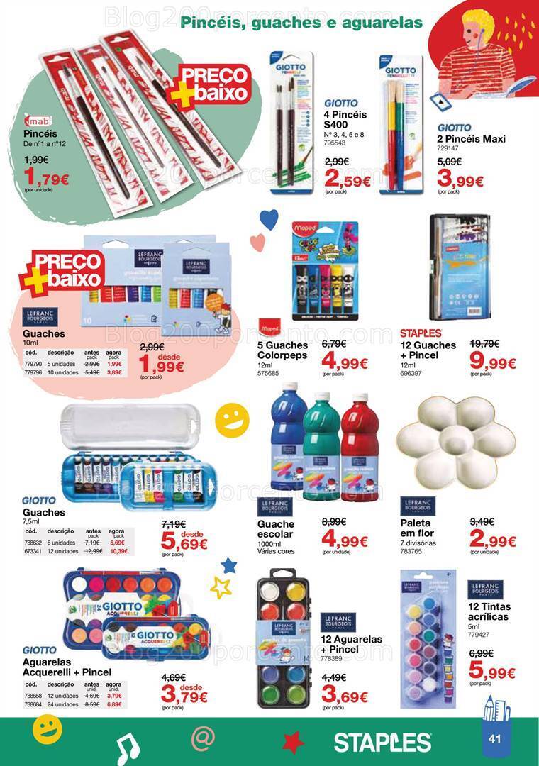 Antevisão Folheto STAPLES Regresso às Aulas Promoções de 16 agosto a 28 setembro
