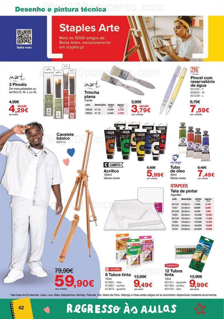 Antevisão Folheto STAPLES Regresso às Aulas Promoções de 16 agosto a 28 setembro