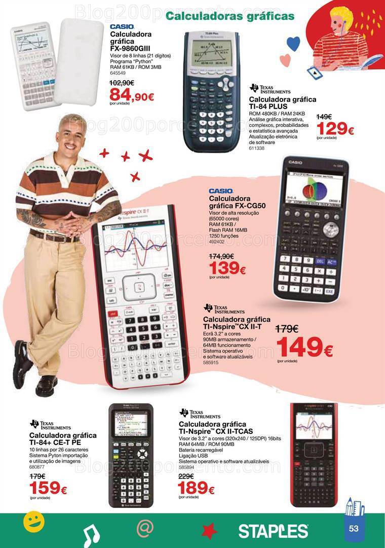 Antevisão Folheto STAPLES Regresso às Aulas Promoções de 16 agosto a 28 setembro