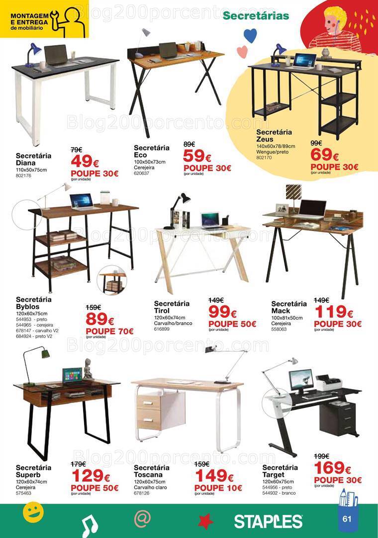 Antevisão Folheto STAPLES Regresso às Aulas Promoções de 16 agosto a 28 setembro