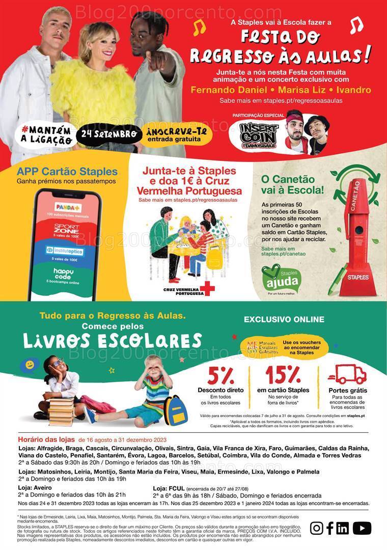 Antevisão Folheto STAPLES Regresso às Aulas Promoções de 16 agosto a 28 setembro