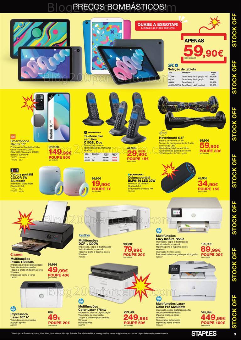 Antevisão Folheto STAPLES Stock Off Regresso às Aulas - 1 a 12 agosto