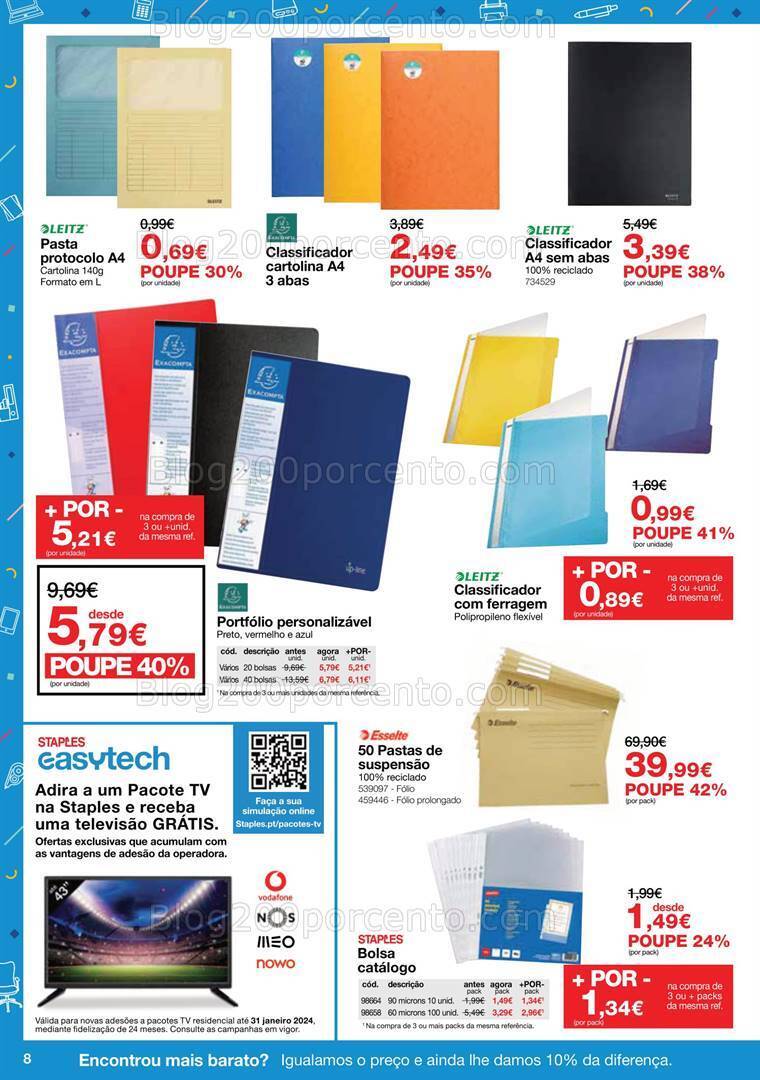 Antevisão Folheto STAPLES Promoções de 26 dezembro a 8 fevereiro